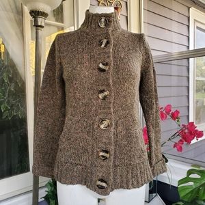 Charterclub Acrylic Wool Blend Sweater Cardigan Size Small